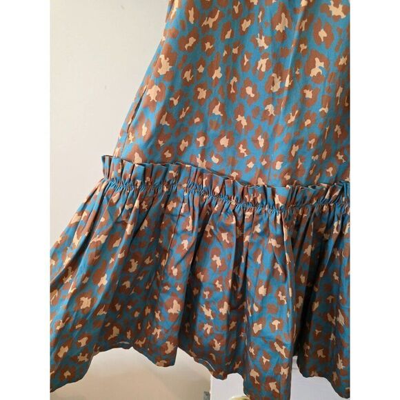 Tyler Boe Pippa Cotton Cheetah Print Dress, Multi $246 Sz XS - Picture 6 of 12